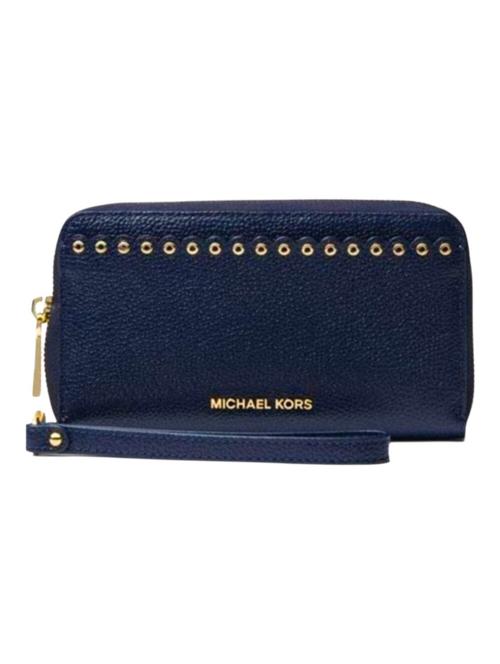 MICHAEL KORS Large Scalloped Leather Smartphone Wristlet